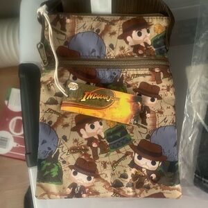 Funko Indiana Jones Character crossbody Bag - Brown and Tan NWT